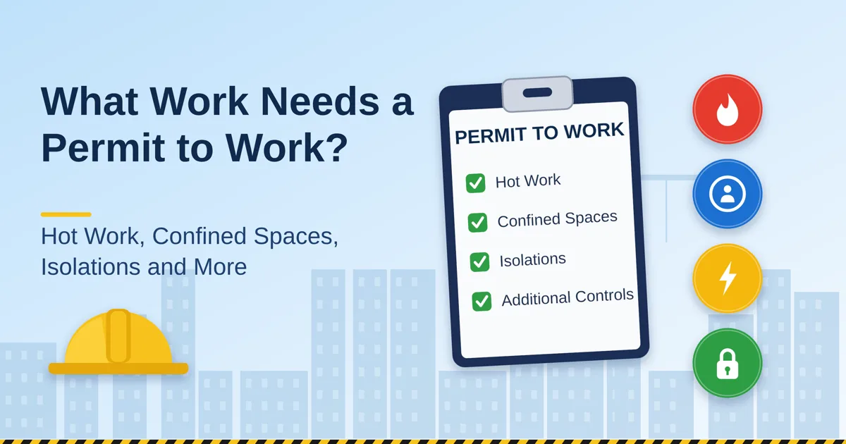 What Work Needs a Permit to Work? Hot Work, Confined Spaces, Isolations and More