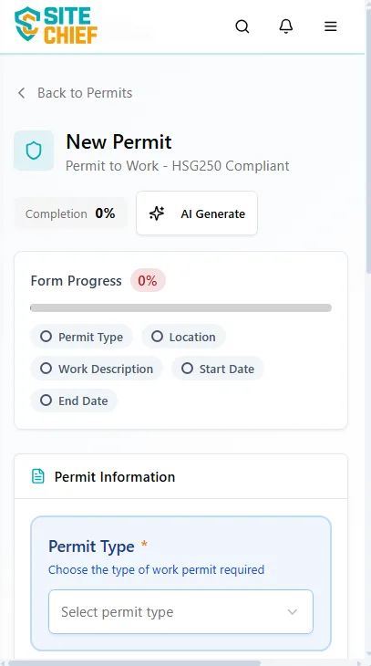 Permits - Digital permits with one-tap approvals and real-time status tracking